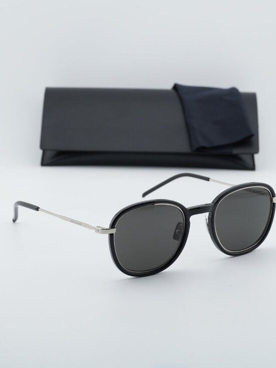 Saint Laurent SL436 001 Round Sunglasses - Black main image 6